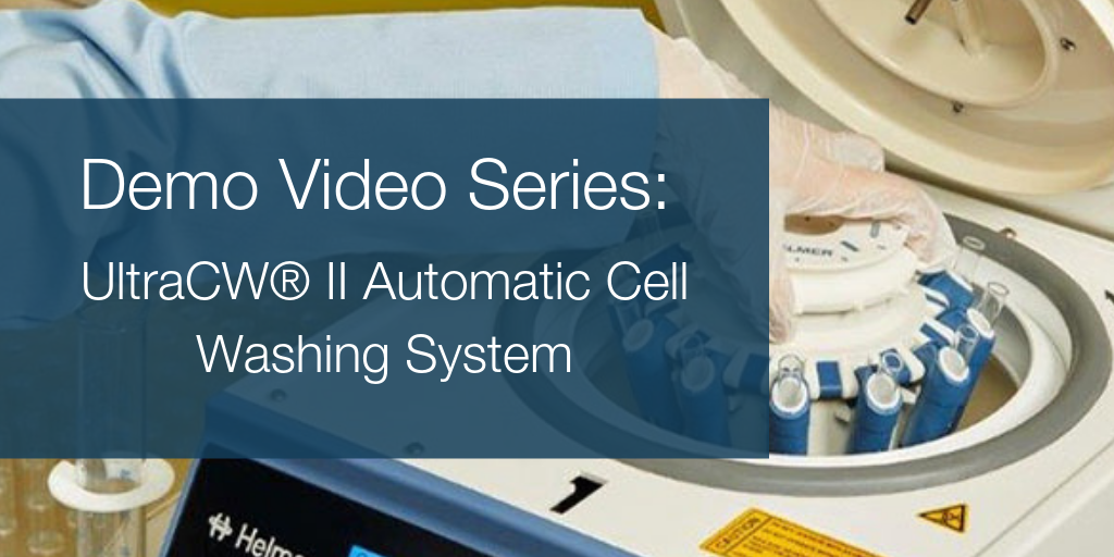 Demo Video Series UltraCW® II Automatic Cell Washing System